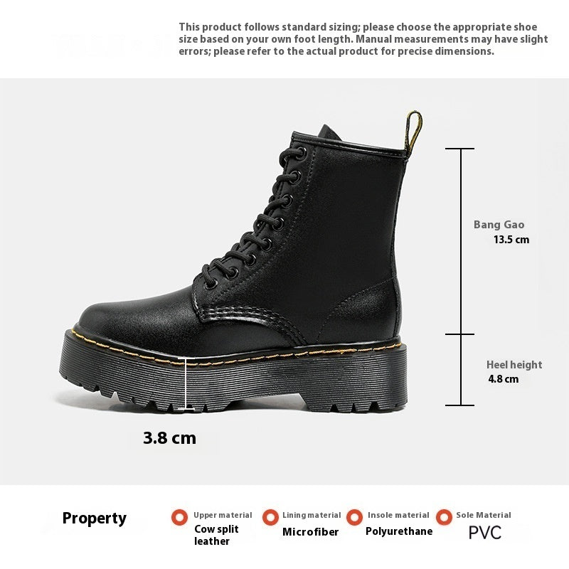 Real Leather Noir Boots