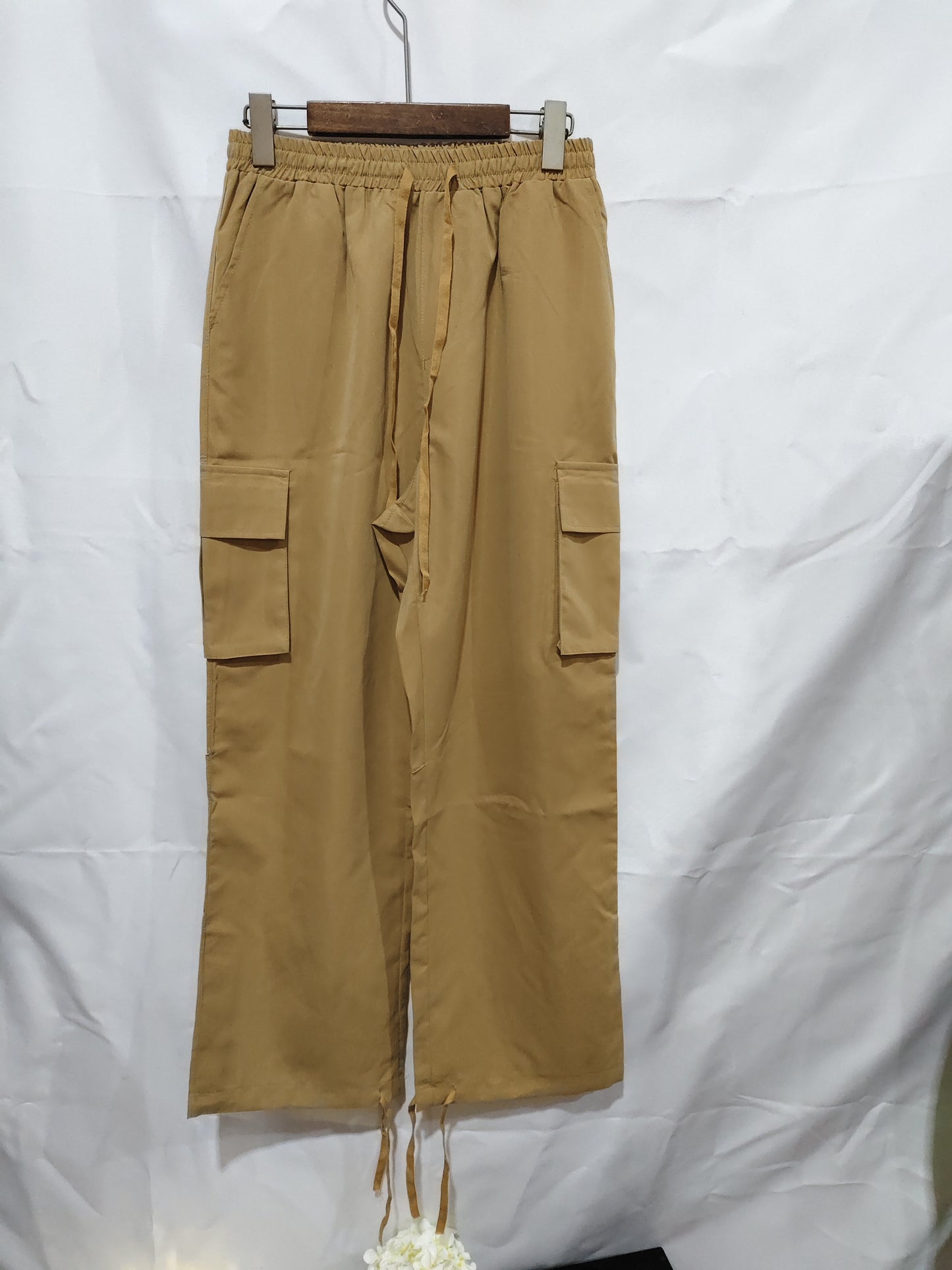 Men's Workwear Drawstring Multi-pocket Casual Pants