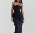 Off-shoulder Slimming Fishbone Skinny Silk Casual Women