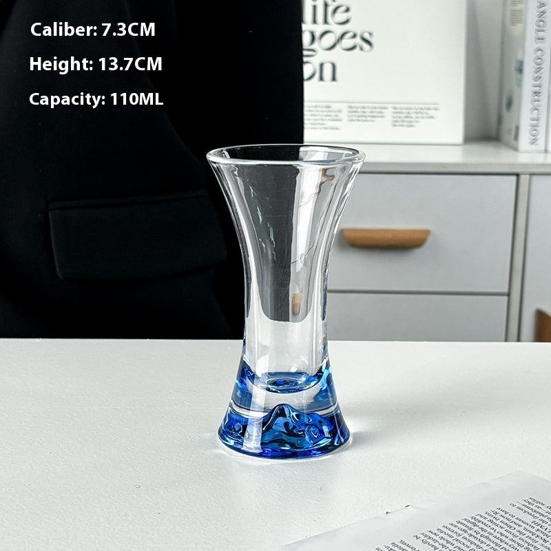 Good-looking Waist-tight Mountain Viewing Cup Ins Style Crystal Glass