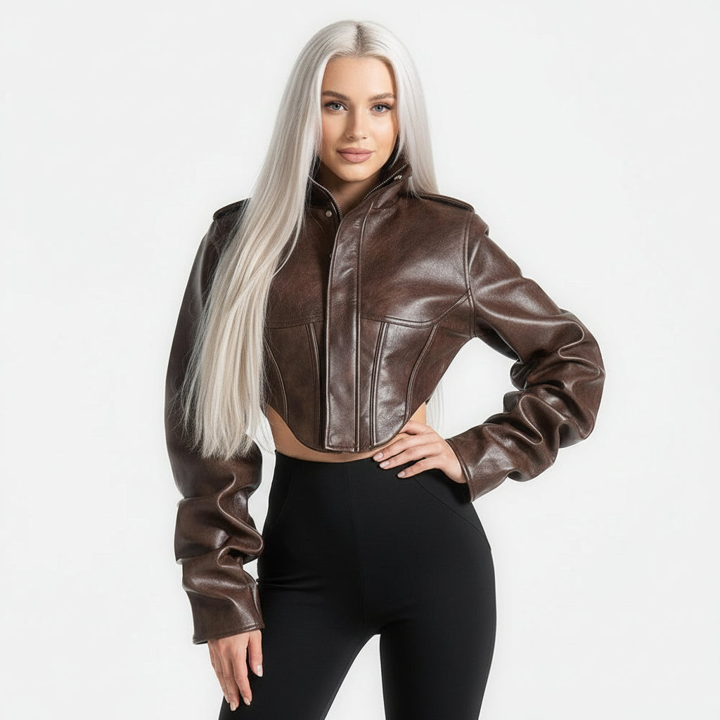 High-end Affordable Luxury Short Fishbone Coat