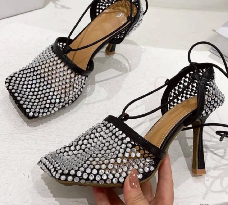 Crystal Rhinestone Heels