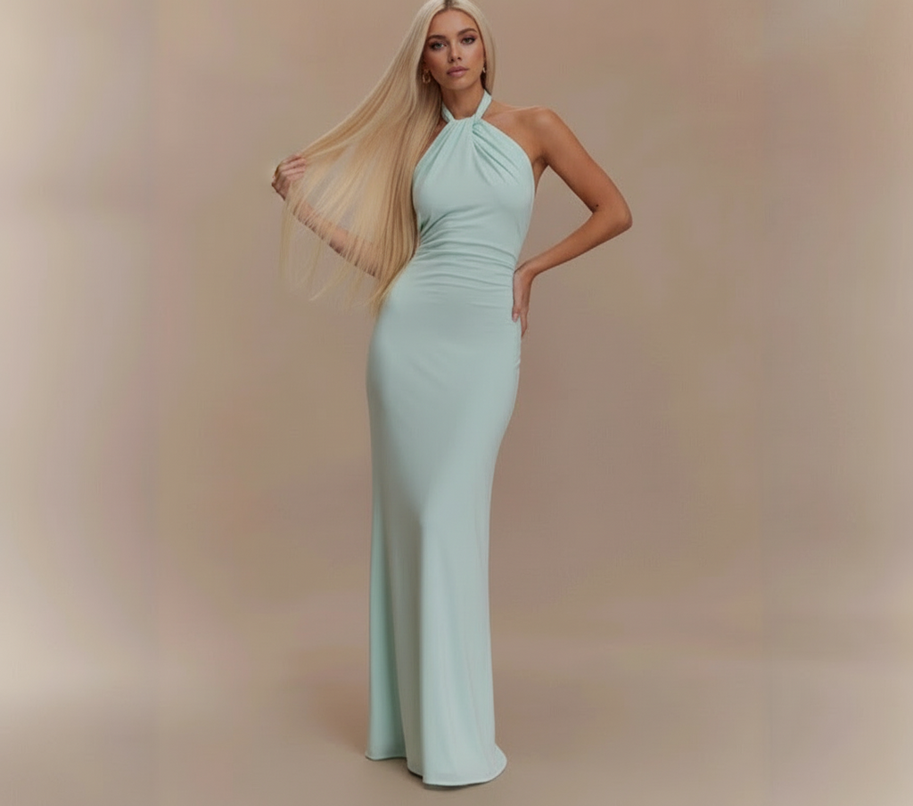 Backless Slim Fit Waist Slimming Maxi Dresses