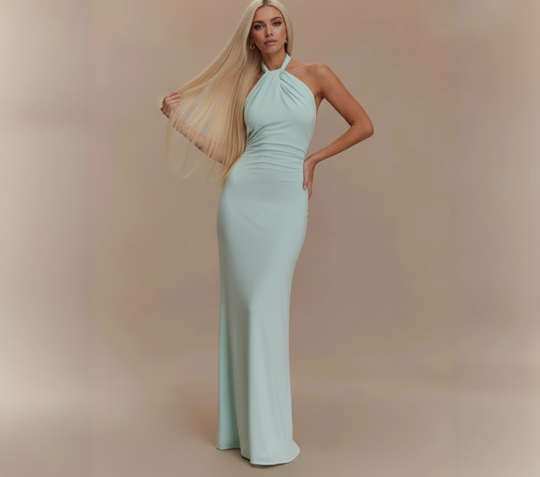 Backless Slim Fit Waist Slimming Maxi Dresses