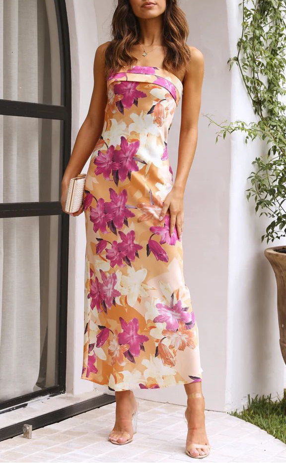 Long Dress With Backless Design