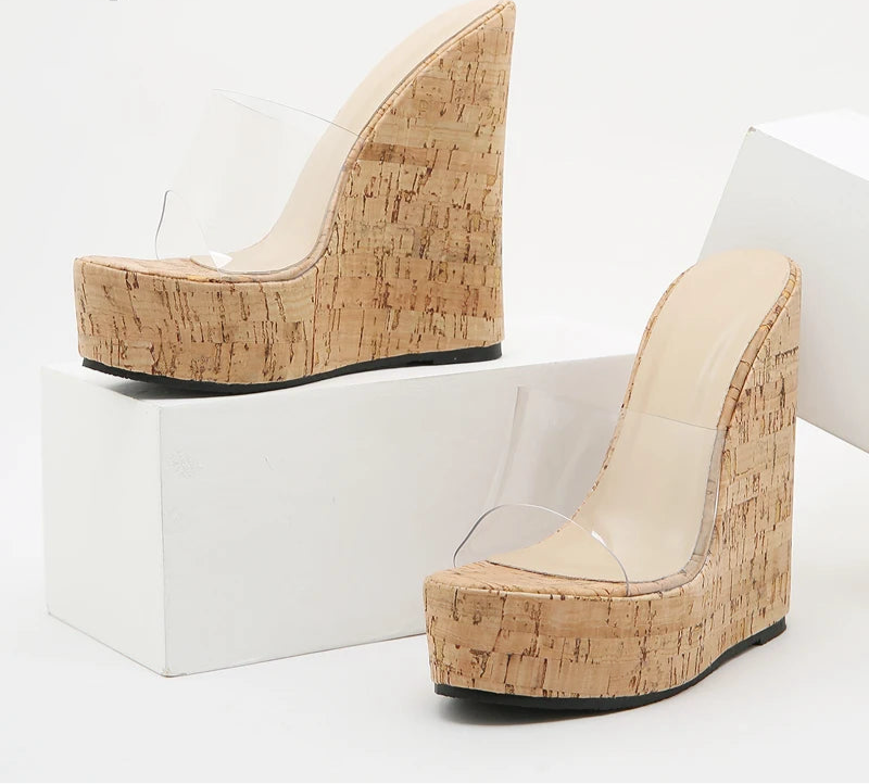 High Heel Slide Shoes