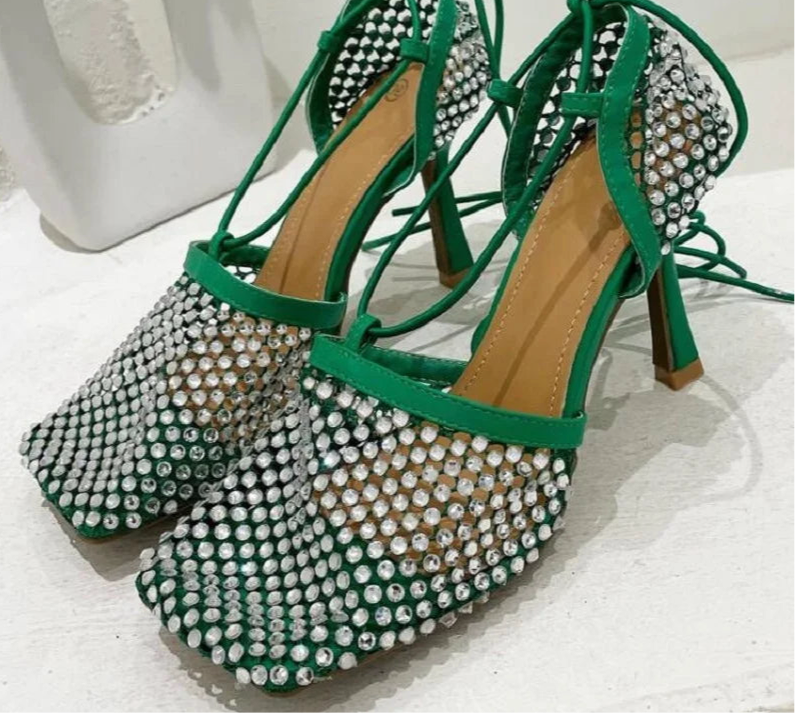 Crystal Rhinestone Heels