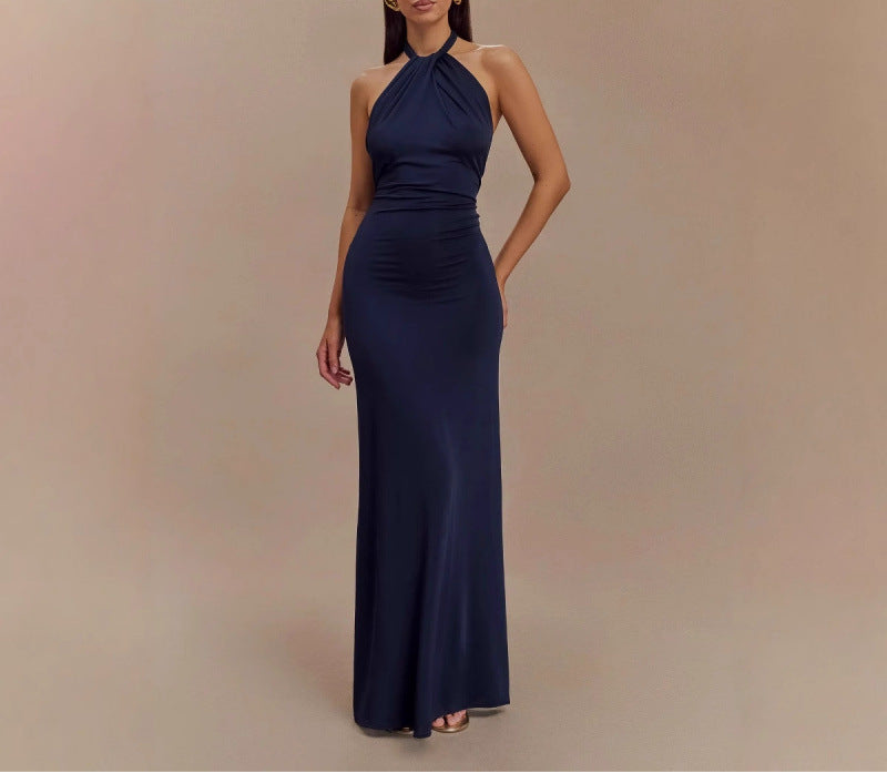 Backless Slim Fit Waist Slimming Maxi Dresses