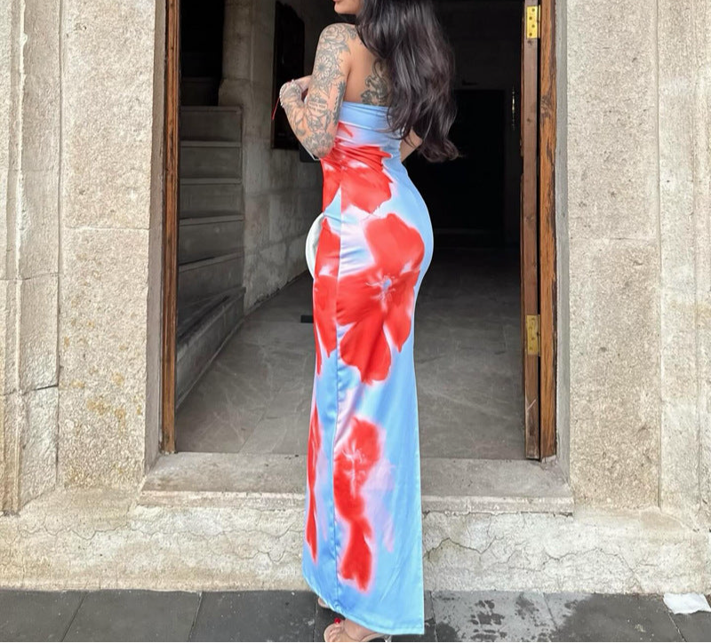 Slim Slit Long Dress