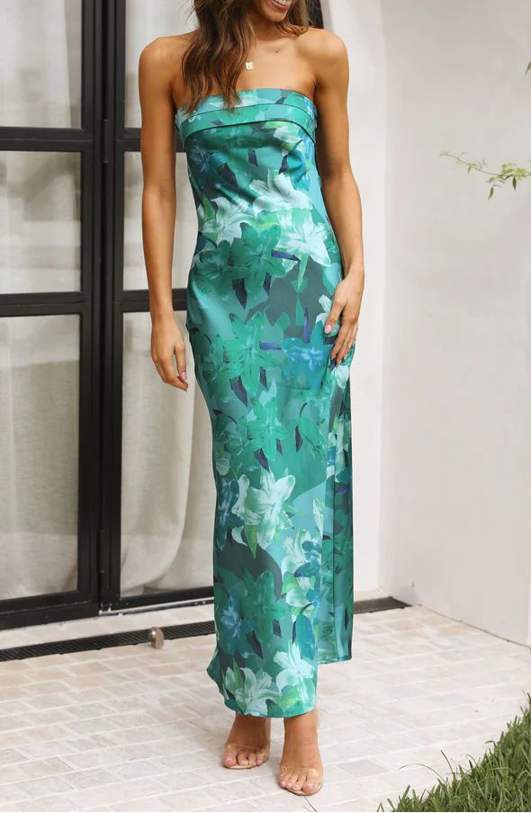 Long Dress With Backless Design