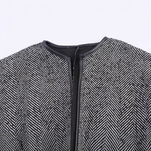 British Style Fashionable Temperament Lace Waist Design Mid-length Coat