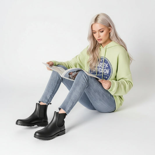 Ladies' Short Chelsea Lightweight Non-slip Low-top Rain Boots