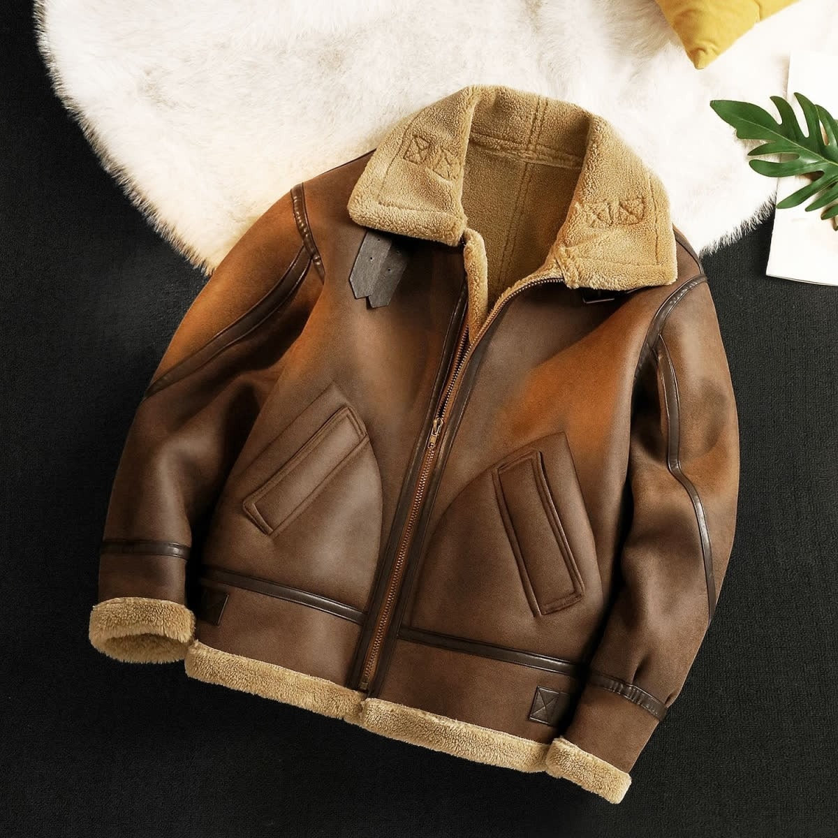 Cashmere Leather Coat