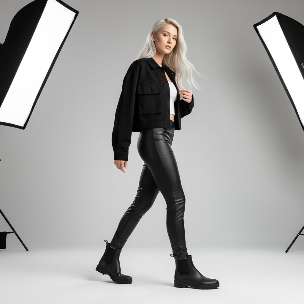 Ladies' Short Chelsea Lightweight Non-slip Low-top Rain Boots