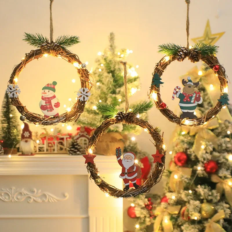 LED Christmas garland decorative light string