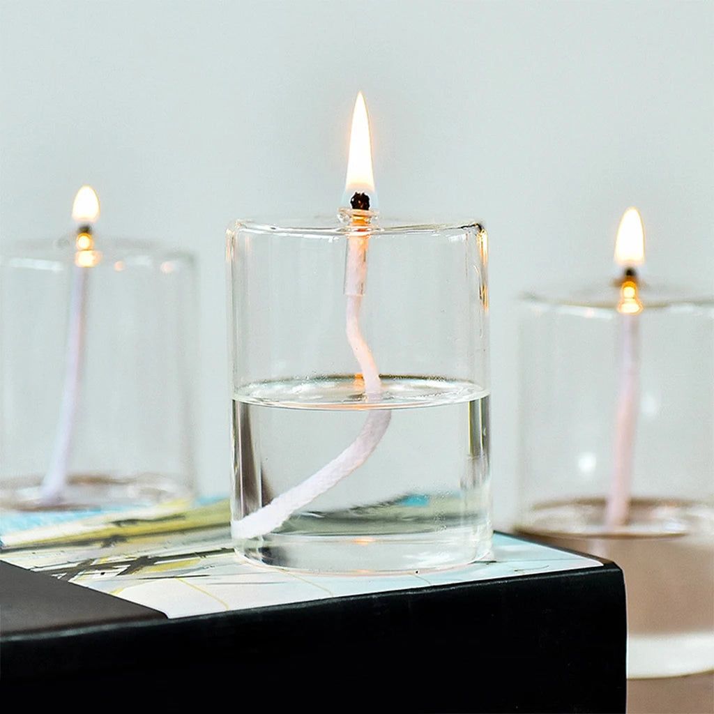 Refillable Glass Oil Candle