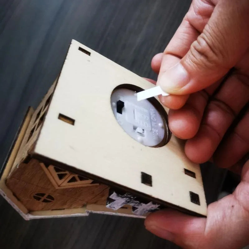 Christmas LED Light | Wooden House Christmas Decorations