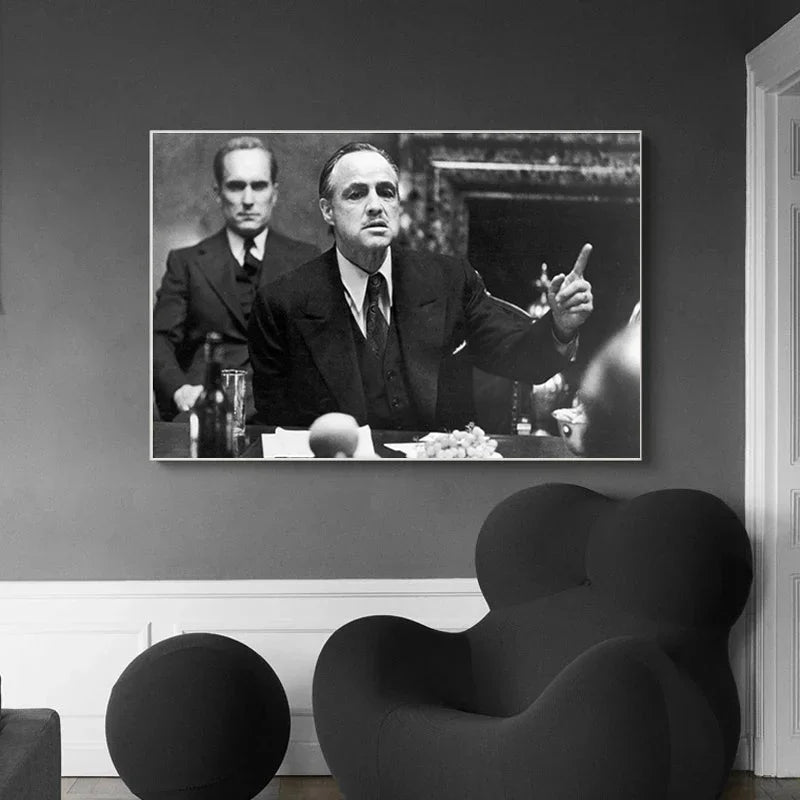 Classic Gangster Movie Actor Wall Art Pictures | Home Decoration