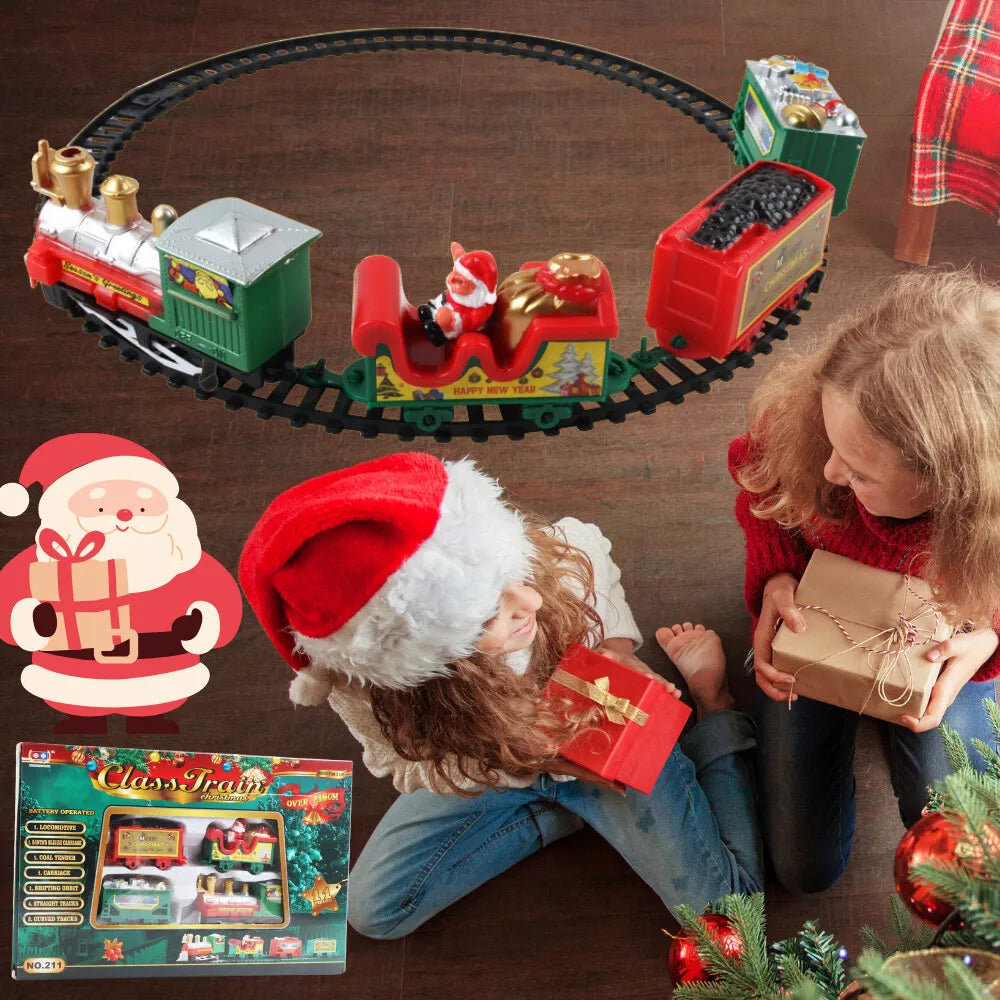 Christmas Train Set | Railway Tracks Toys Decor | Christmas Tree Train | Gift Toy For Kids