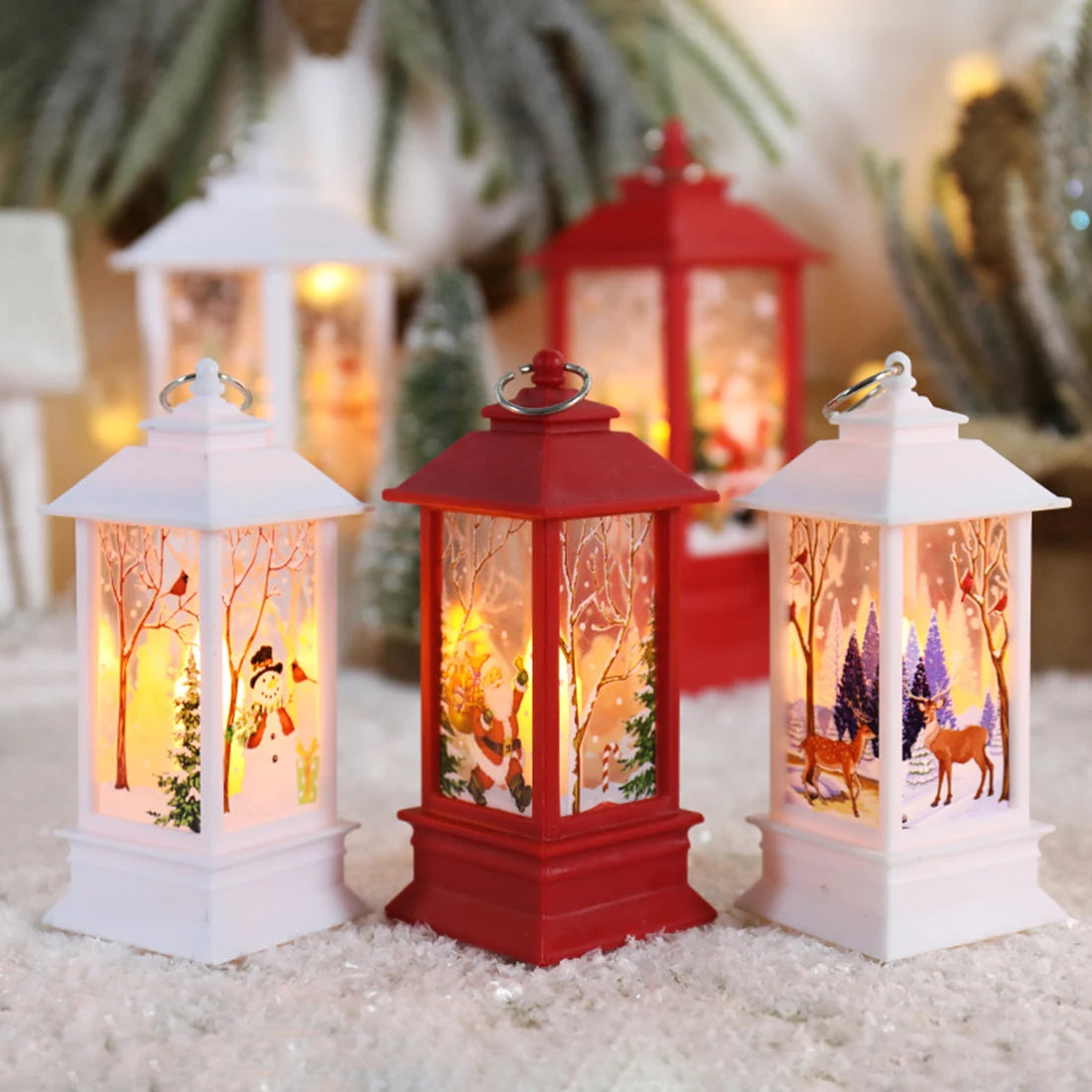 Christmas Candelabra Lamps Decoration