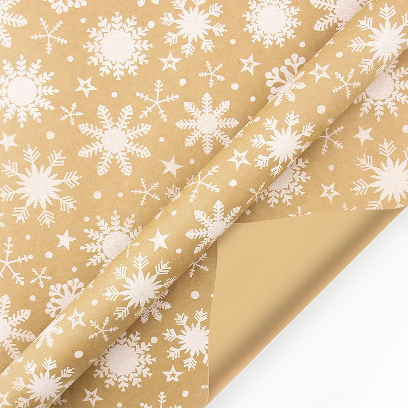Christmas Gift Paper Roll Brown | Decorative Wrapping Paper Kraft