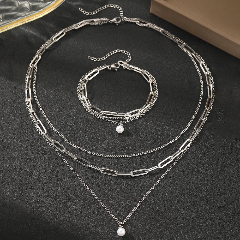 Stainless Steel Jewelry Set