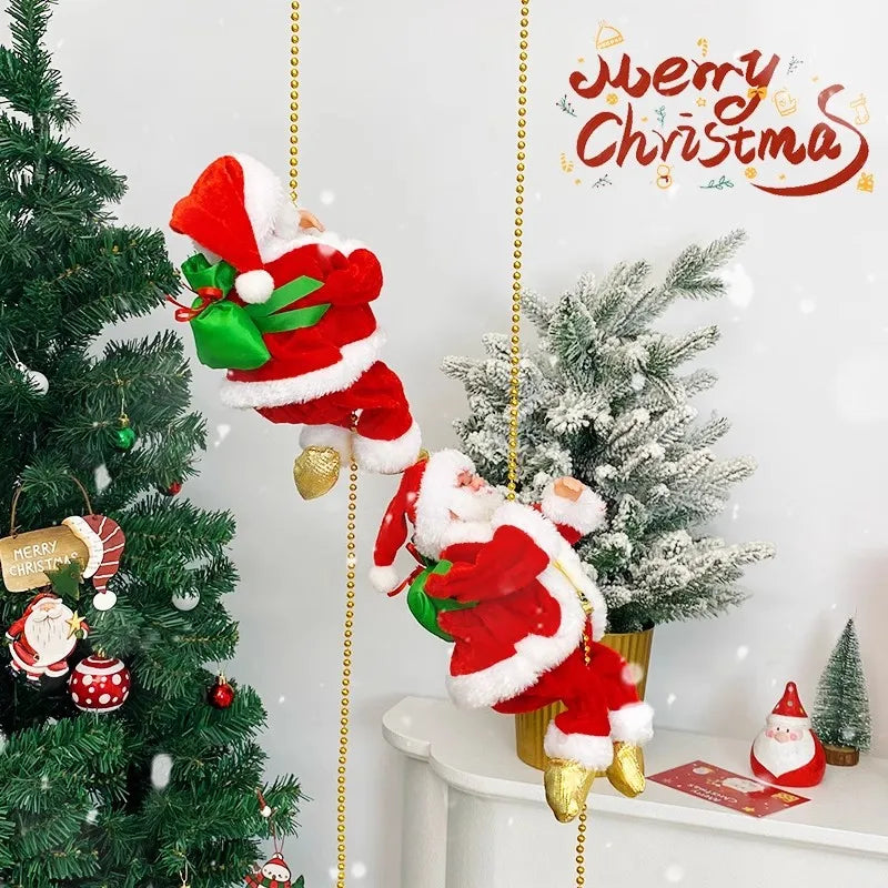 Christmas Electric Climbing Santa Decoration
