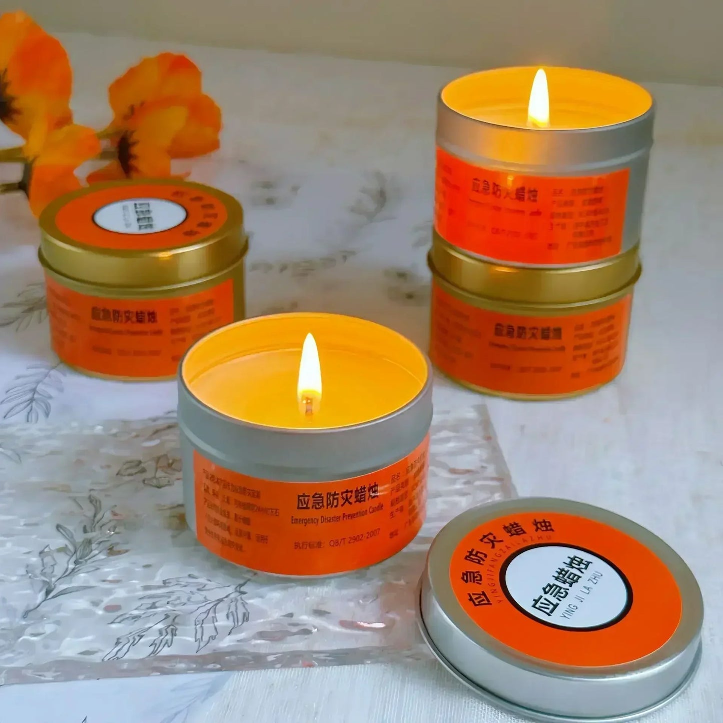 Emergency Candles for Household Power Outages Windproof Smokeless