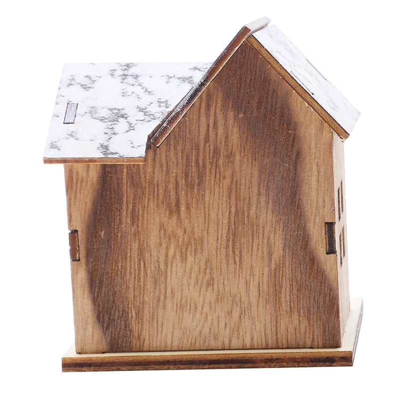 Christmas LED Light Wooden House