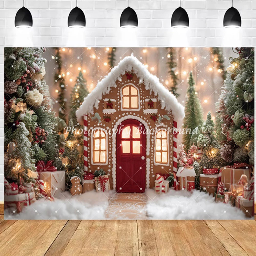 High Quality Christmas House backgrounds for photographs | House Decorations
