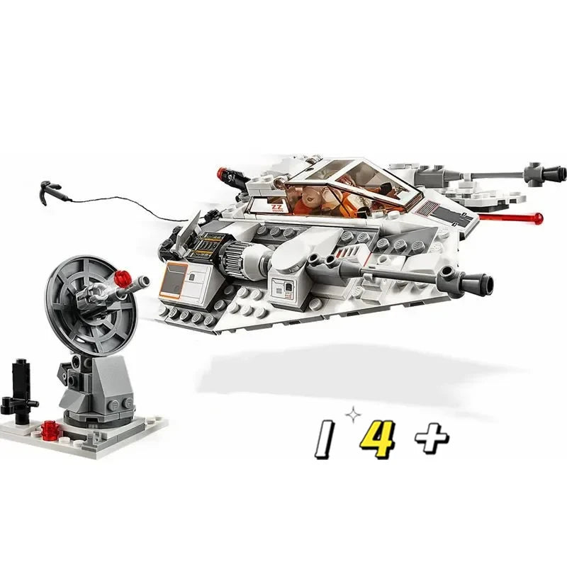 Christmas Gift | 309PCS Space War Snowspeederby Scruffybrickherder Building Blocks | Toy Air Combat Aircraft Ship