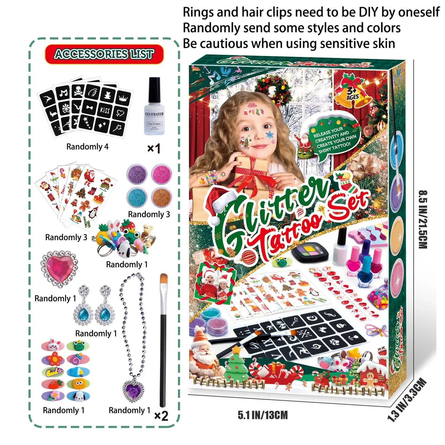 Christmas Makeup Set For Children | Hairpins | Necklaces | Jewellery