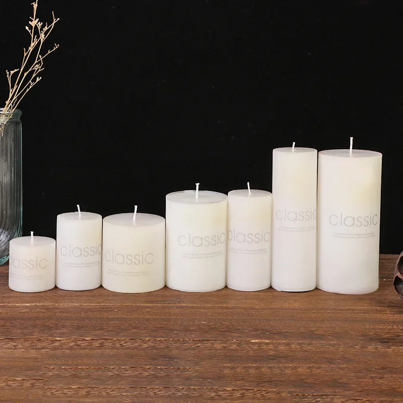 Classic White Large Candle
