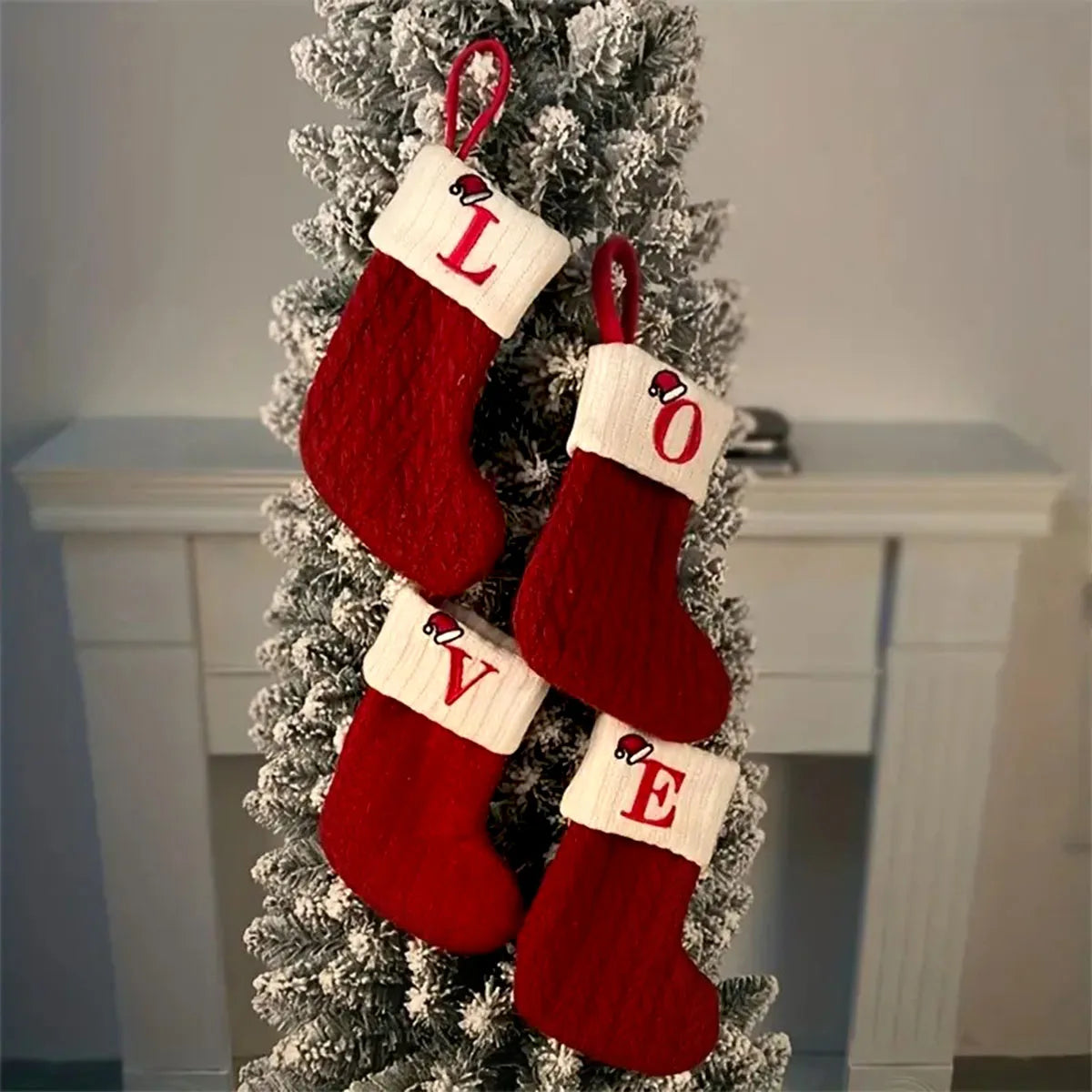 Christmas Letters Stocking Decor For Home