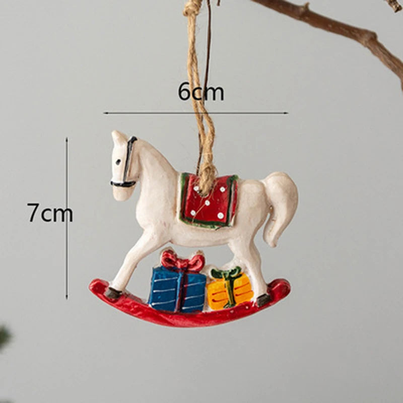 Horse Christmas Socks Tree Decoration