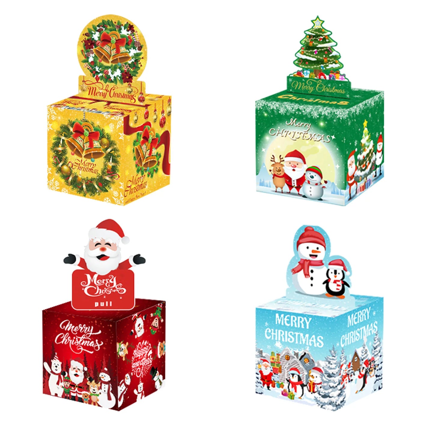 Christmas Money Box Collection With Santa | Holiday Party Decorations
