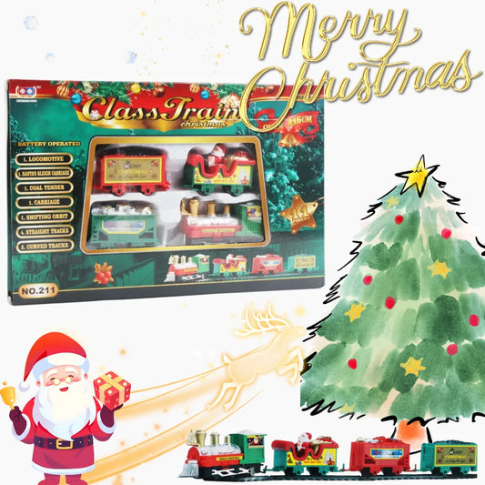 Christmas Train Set | Railway Tracks Toys Decor | Christmas Tree Train | Gift Toy For Kids