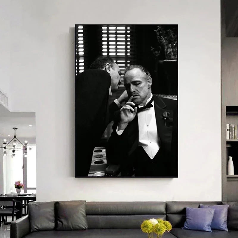 Classic Gangster Movie Actor Wall Art Pictures | Home Decoration