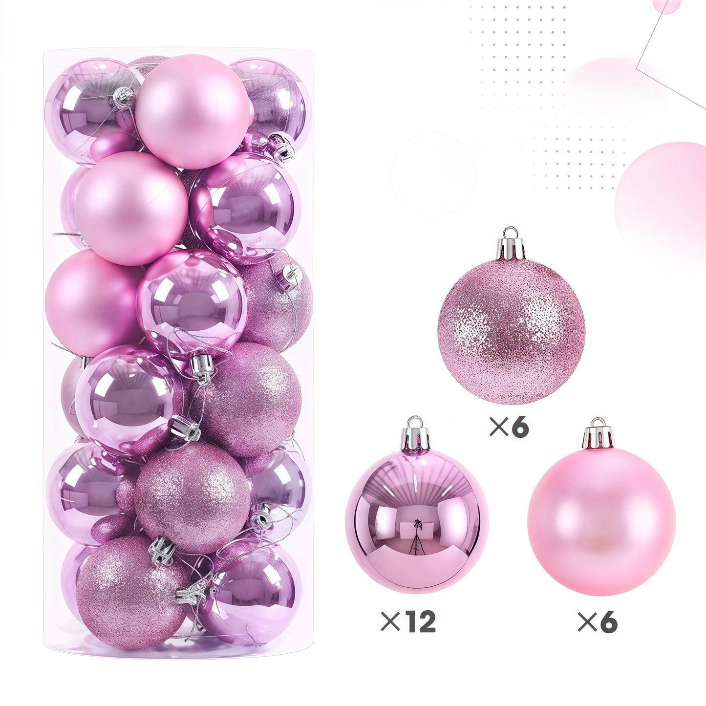 24pcs 3cm Christmas Balls Christmas Decorations