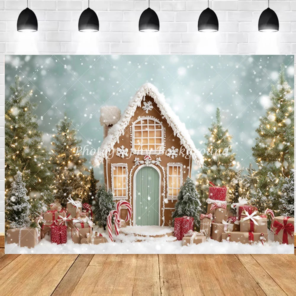 High Quality Christmas House backgrounds for photographs | House Decorations