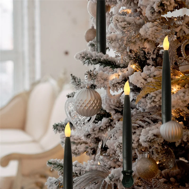 Hanging LED Candles Set | Warm Light Christmas Decoration