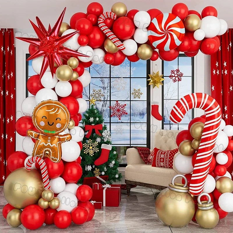 Christmas Balloons Set Decoration