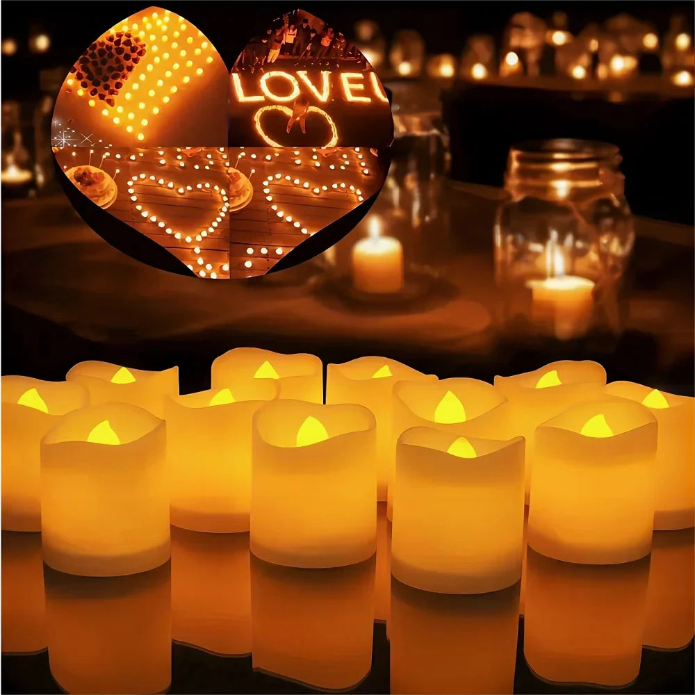 LED Candle 24Pcs/Set Flameless | Christmas Decor Candle Light