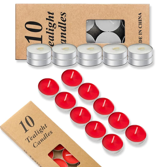 10/50 small sized candles for parties and home decoration wishing parties, extending burning time by 2 hours