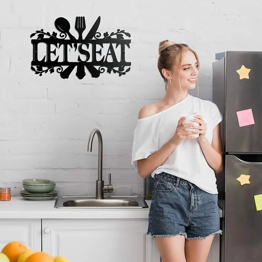 Kitchen Metal Wall Decor