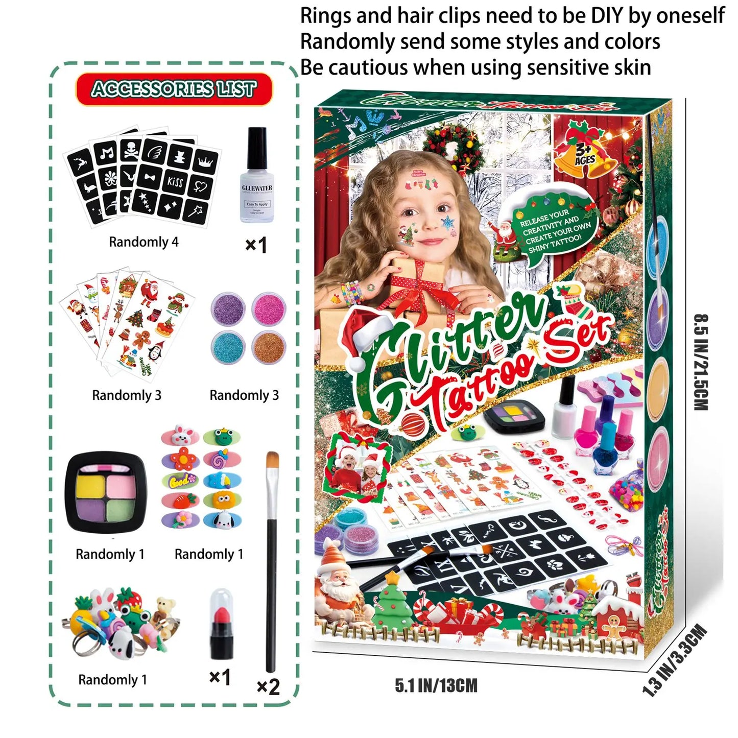 Christmas Makeup Set For Children | Hairpins | Necklaces | Jewellery
