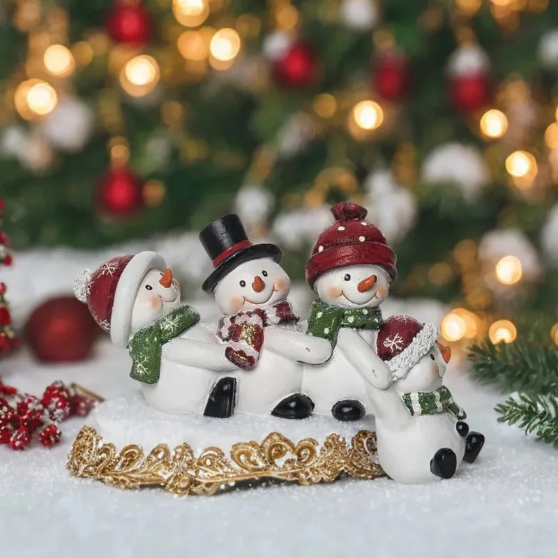 Christmas Resin Snowman Winter Decoration