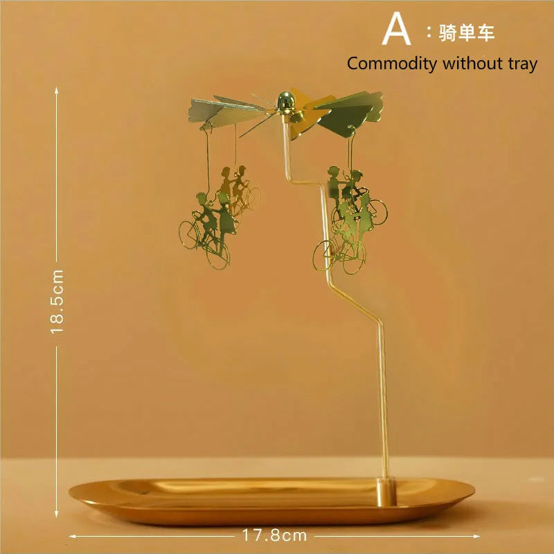 Tray Rotating Candlestick Scented