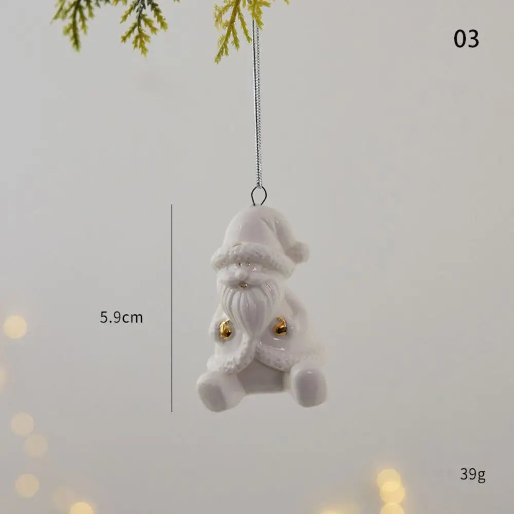Christmas Ceramic House | Christmas Tree Charms Decoration