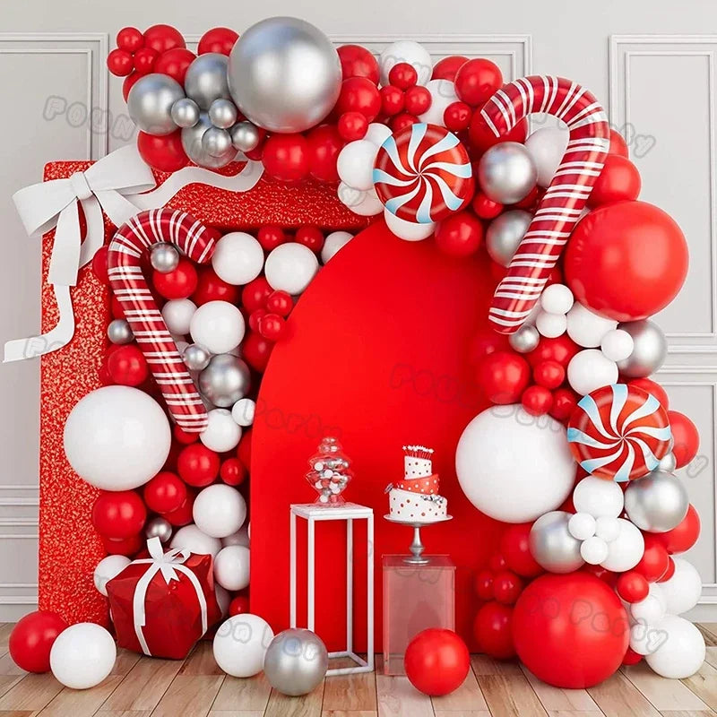 Christmas Balloons Set Decoration